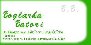 boglarka batori business card